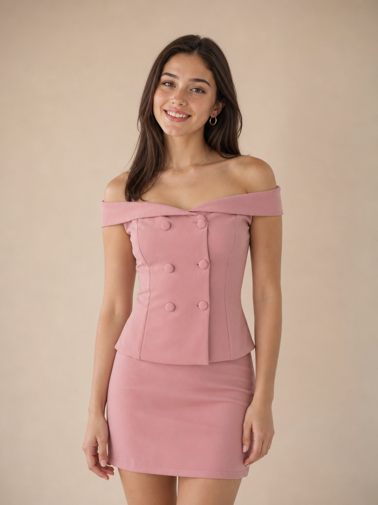 Conjunto top a los hombros Lexi