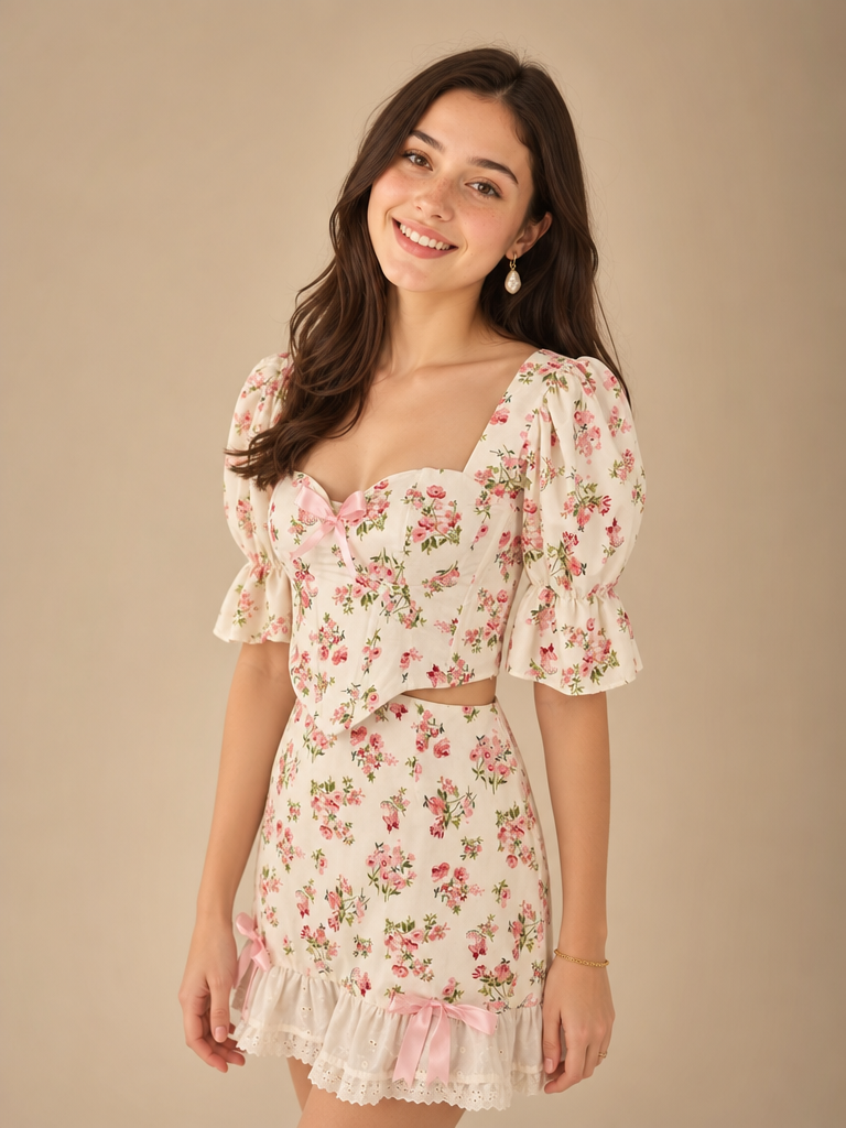 Conjunto corset de mangas Camellia