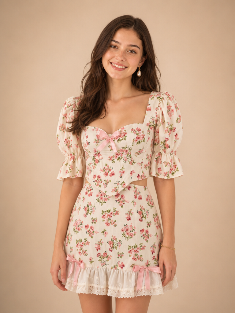 Conjunto corset de mangas Camellia