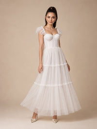 Vestido midi de tul Rachel