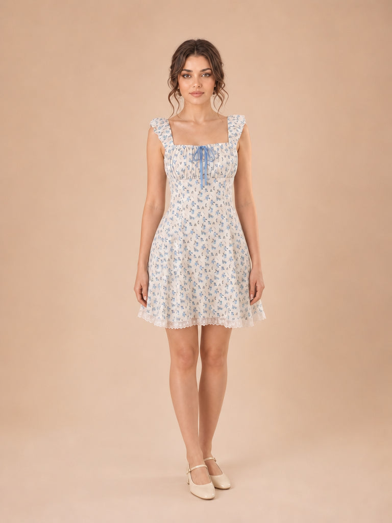 Vestido estampado corto Hazel