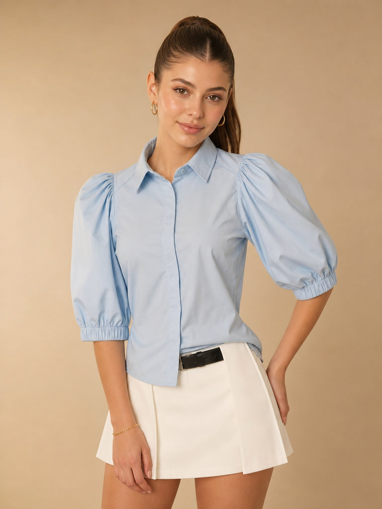 Camisa mangas abullonadas Noelle