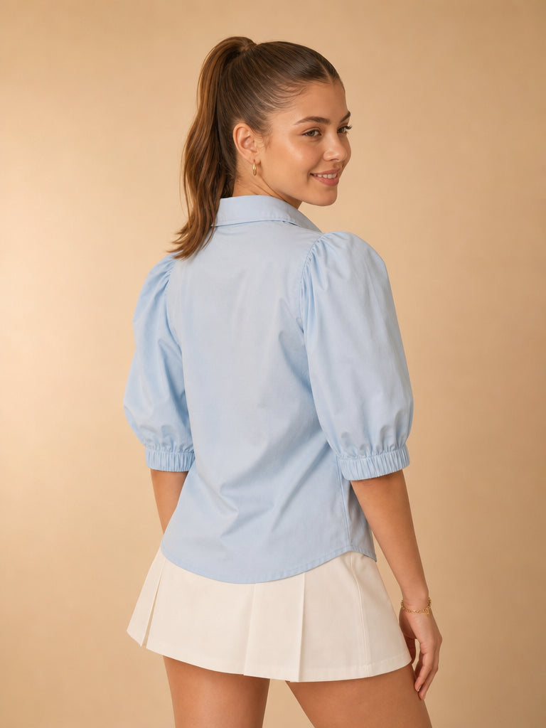 Camisa mangas abullonadas Noelle