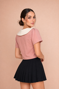 Blusa cuello mariposa Brynn