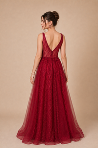 Vestido de tul bordado Gemma