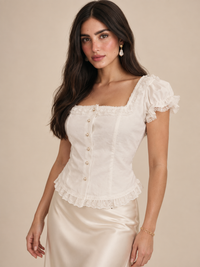 Blusa cuello cuadrado Rosalie
