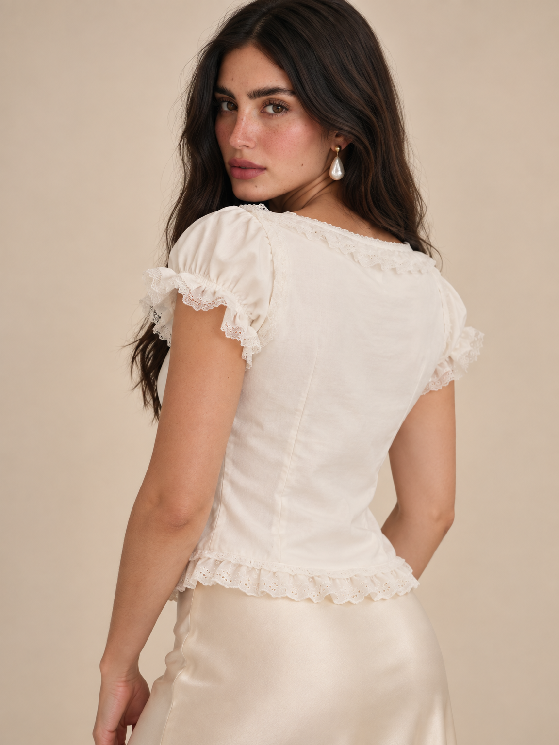 Blusa cuello cuadrado Rosalie