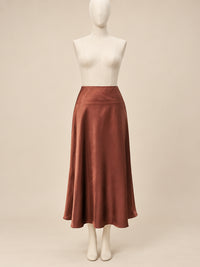 Falda  midi Satin Antara