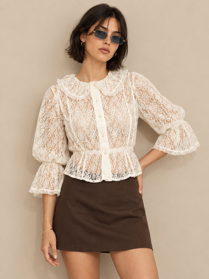 Blusa de encaje Paulina