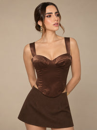 Corset satinado Gwen