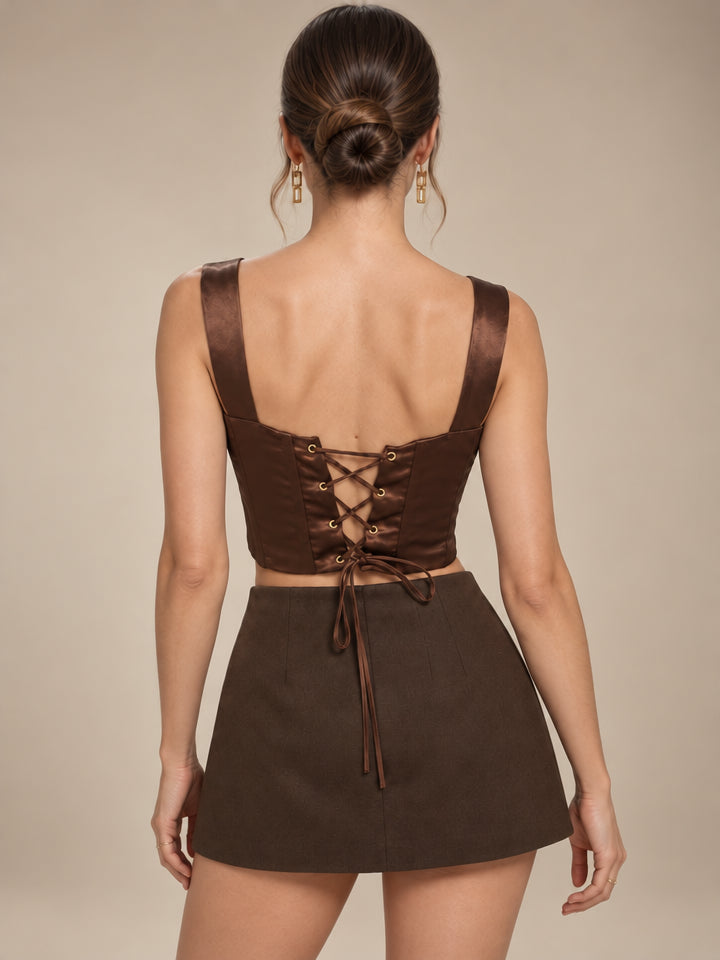 Corset satinado Gwen