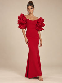 Vestido mangas voluminosas Valentina