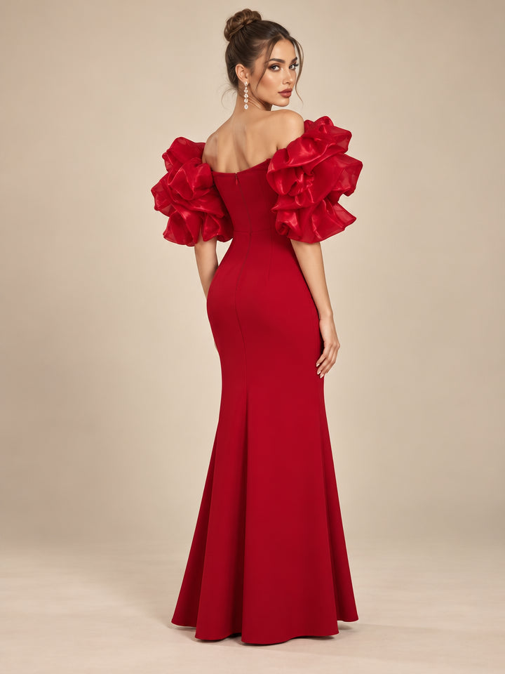 Vestido mangas voluminosas Valentina