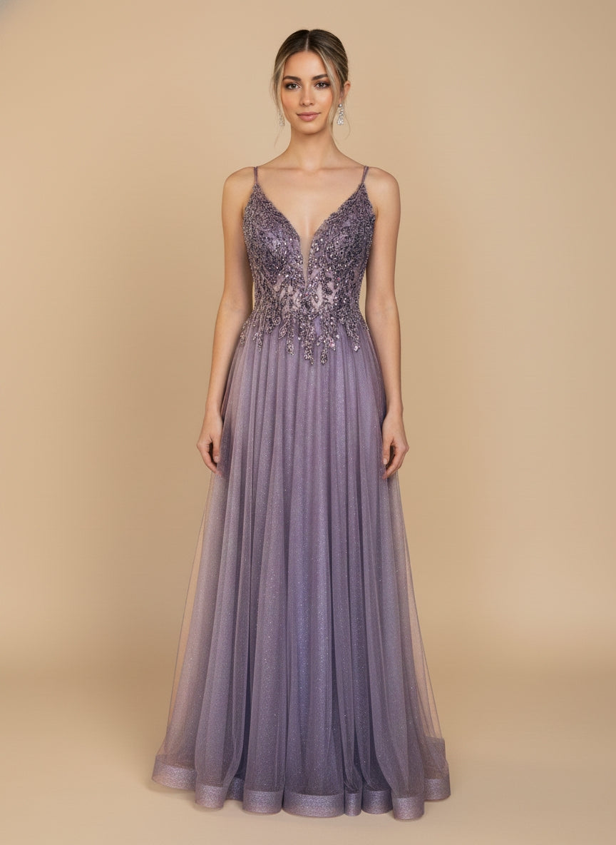 Vestido de tul boradado Brigitte