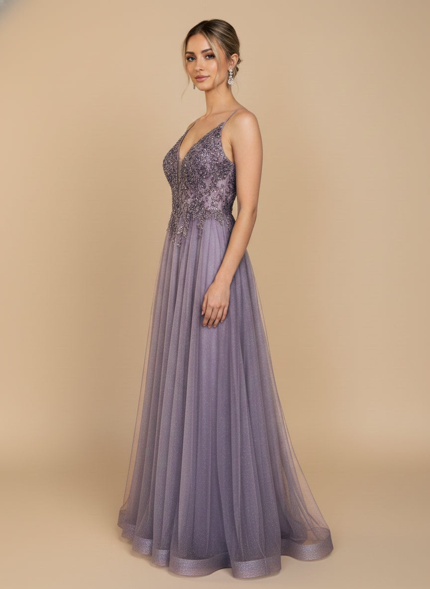 Vestido de tul boradado Brigitte