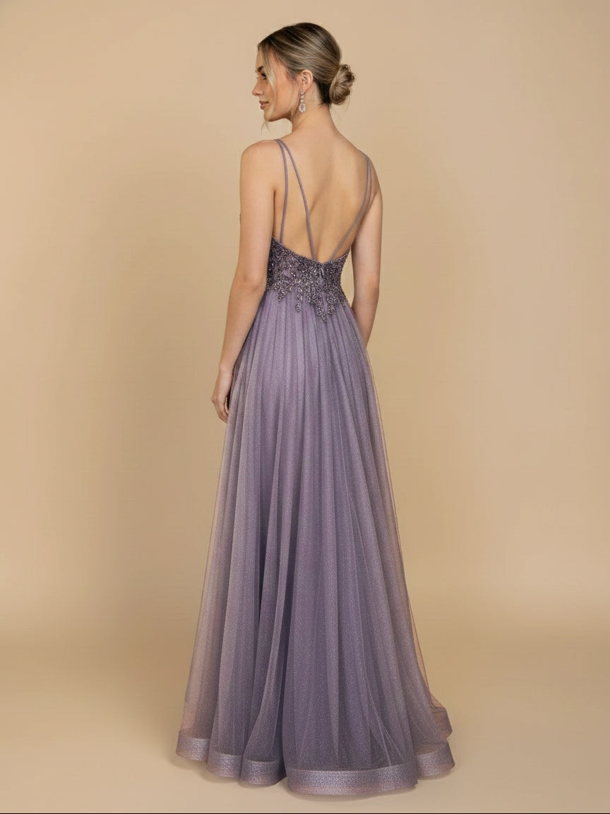 Vestido de tul boradado Brigitte