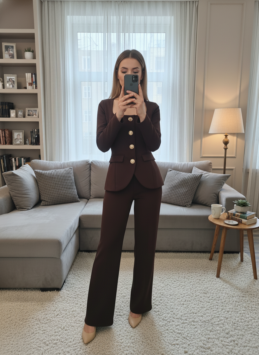 Conjunto escote cuadrado Adeline