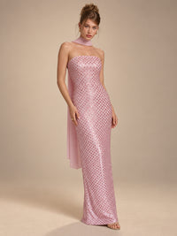 Vestido strapless de lentejuelas Elizabeth