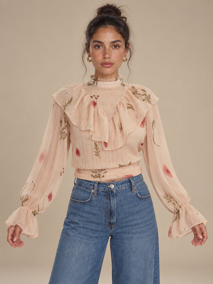 Blusa chiffon Keyla