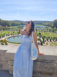 Vestido midi de cuadros Jane