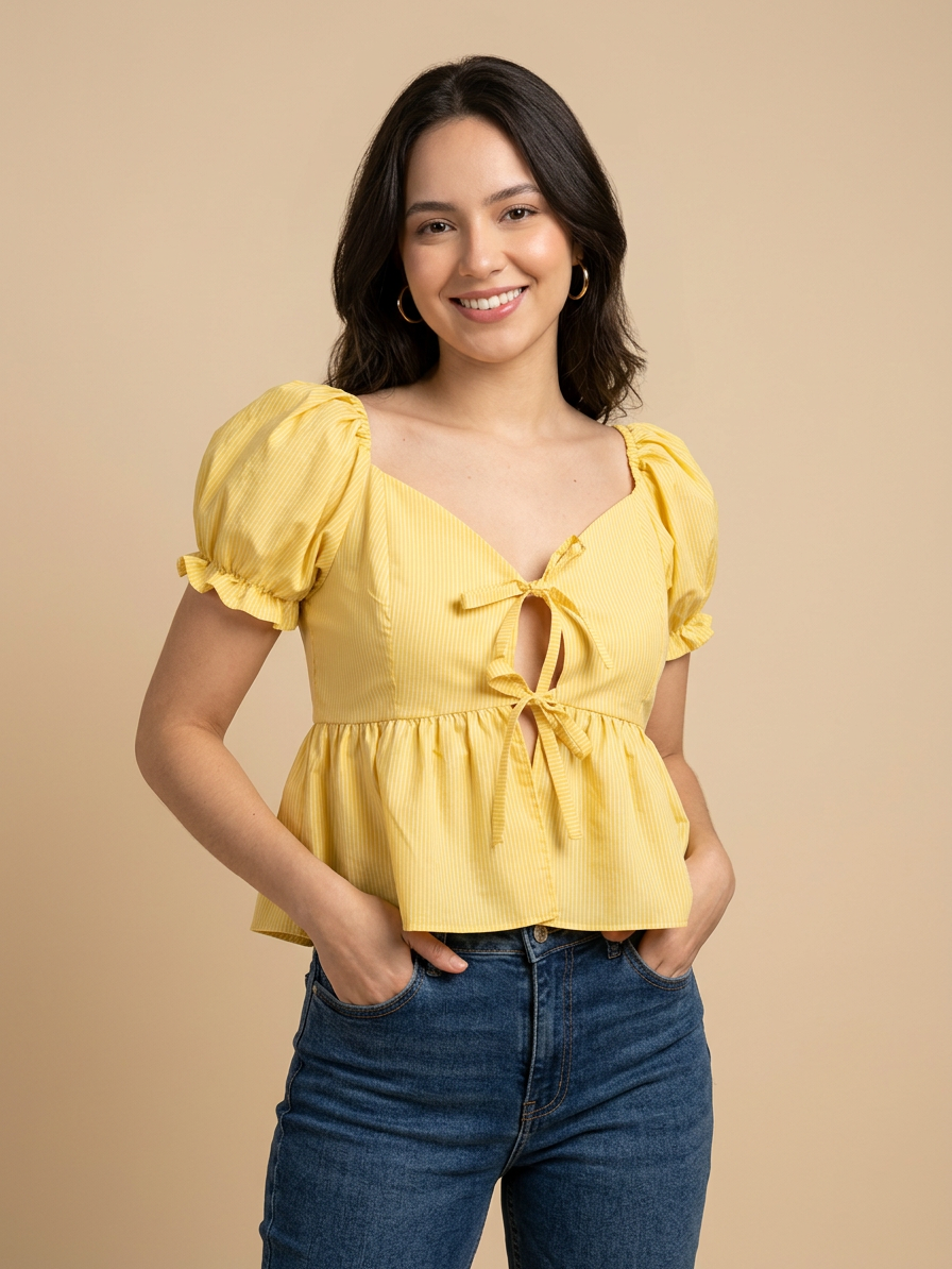 Blusa de lazos Cherry Lace