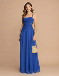 Vestido de tul con abertura en cintura Amber