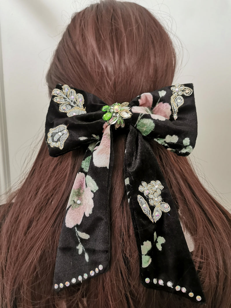 moño para cabello velvet roses – Rag Legend