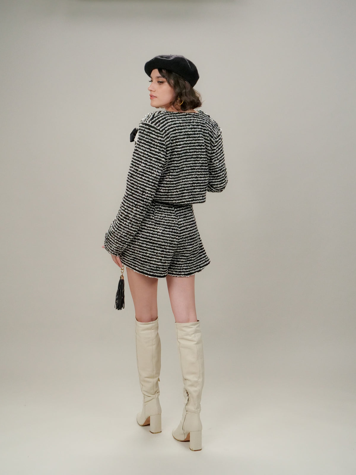 Conjunto de tweed Gia