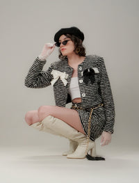 Conjunto de tweed Gia